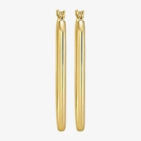 Womens 10K Gold 26mm Hoop Earrings