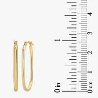 Womens 10K Gold 26mm Hoop Earrings