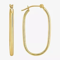 Womens 10K Gold 26mm Hoop Earrings