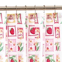 Home Expressions Stamps & Berries Shower Curtain