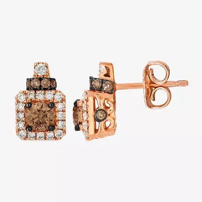 Le Vian Grand Sample Sale Le Vian Grand Sample Sale Limited Quantities! 3/4 CT. T.W. Natural Brown Diamond 14K Gold 10.1mm Square Stud Earrings