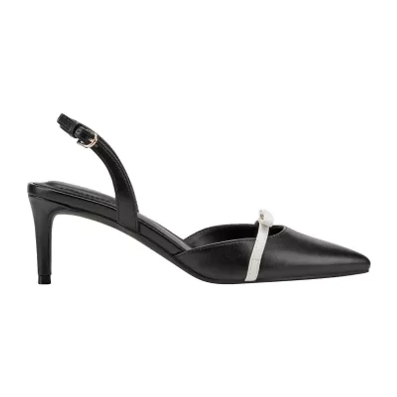 BANDOLINO Pracen Womens Pointed Closed Toe Cone Heel Pumps