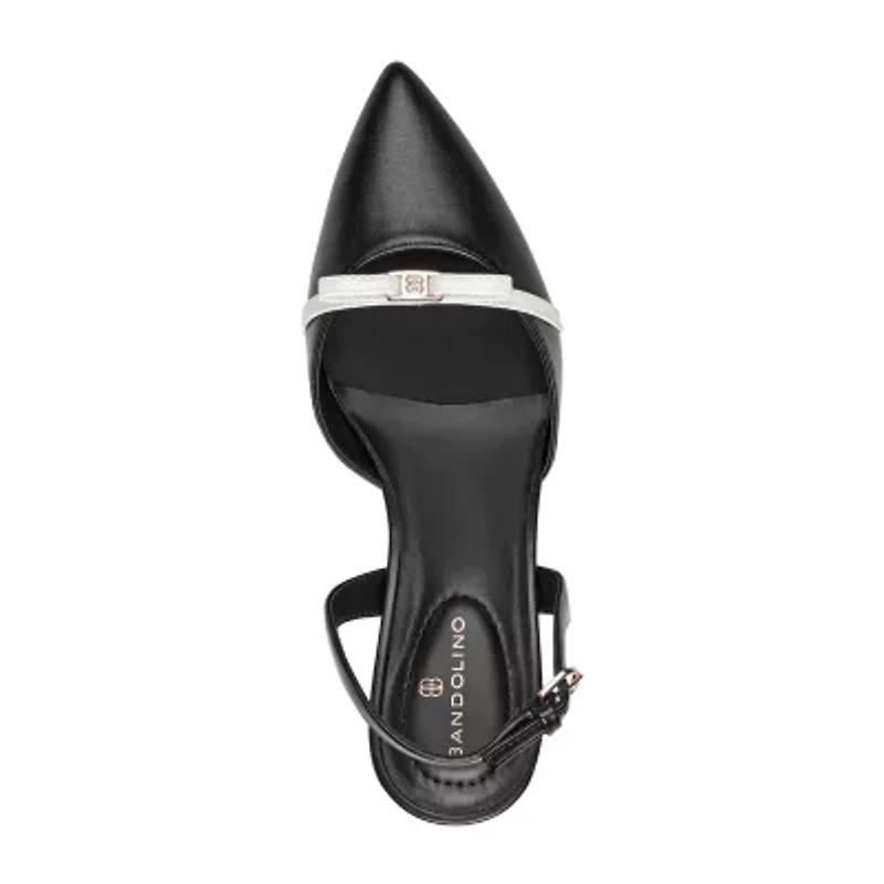 BANDOLINO Pracen Womens Pointed Closed Toe Cone Heel Pumps