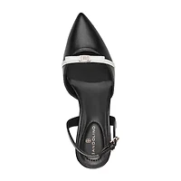 BANDOLINO Pracen Womens Pointed Closed Toe Cone Heel Pumps