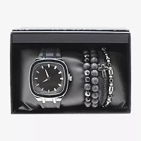 Geneva Mens Black 5-pc. Watch Boxed Set Mac7162jc