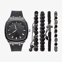 Geneva Mens Black 5-pc. Watch Boxed Set Mac7162jc