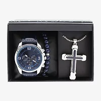 Geneva Mens Blue 3-pc. Watch Boxed Set Mac7161jc