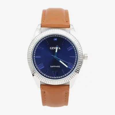 Geneva Mens Clear Strap Watch Mac5176jc