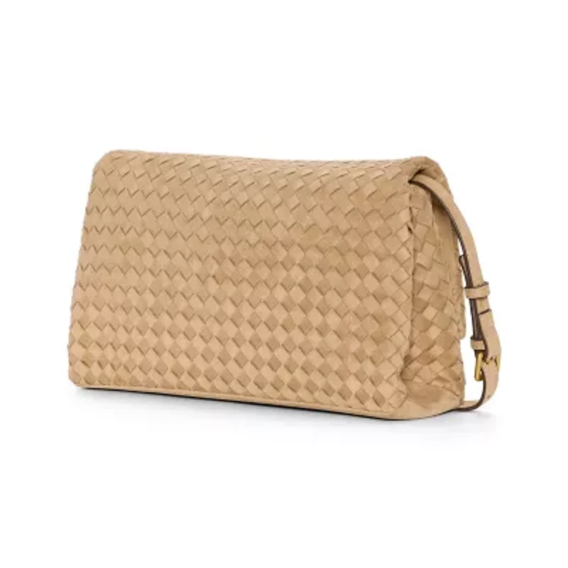 Worthington Woven Flap Crossbody Bag