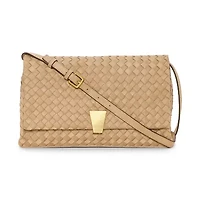 Worthington Woven Flap Crossbody Bag