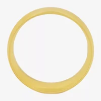 Steeltime Mens 6MM 18K Gold Over Stainless Steel Band