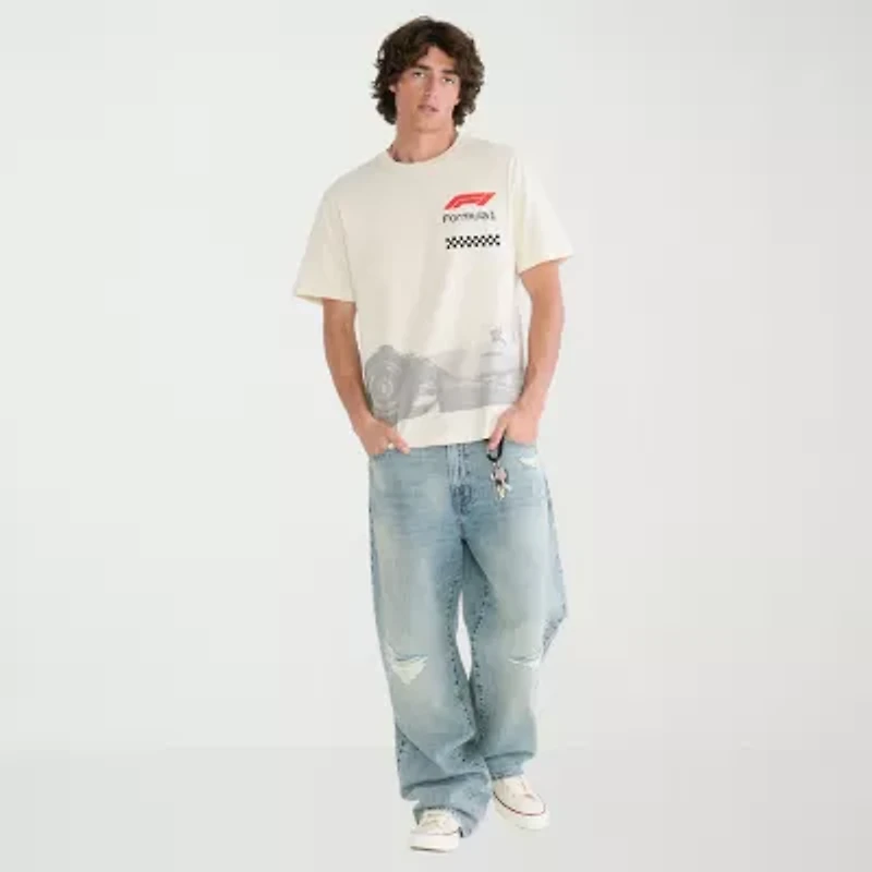 AEROPOSTALE Formula 1® Mens Crew Neck Short Sleeve Classic Fit Graphic T-Shirt