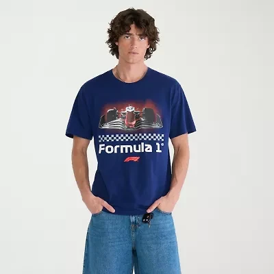 AEROPOSTALE Formula 1® Mens Crew Neck Short Sleeve Classic Fit Graphic T-Shirt