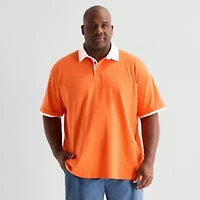 Shaquille O'Neal XLG™ Big Mens Short Sleeve Polo Shirt