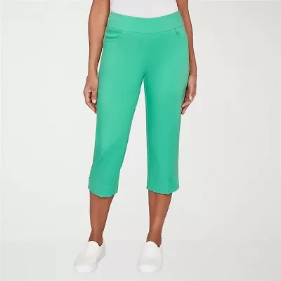 Alfred Dunner Womens Straight Capri Pant