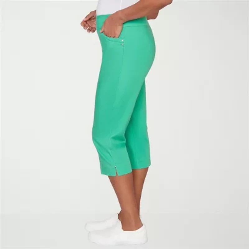 Alfred Dunner Womens Straight Capri Pant