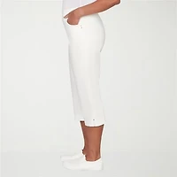 Alfred Dunner Resort Living Womens Straight Capri Pant