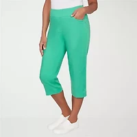 Alfred Dunner Womens Straight Capri Pant
