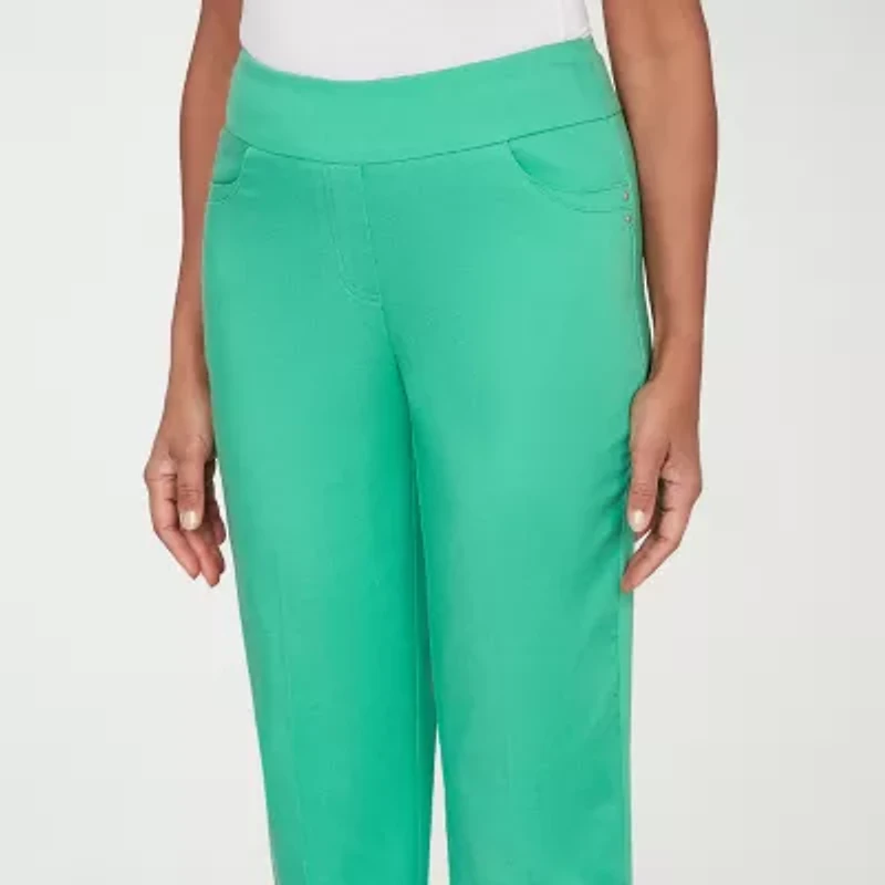 Alfred Dunner Womens Straight Capri Pant
