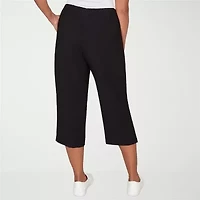 Alfred Dunner Crowd Pleaser Womens Straight Capri Pant