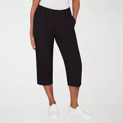Alfred Dunner Crowd Pleaser Womens Straight Capri Pant