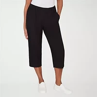 Alfred Dunner Crowd Pleaser Womens Straight Capri Pant