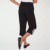 Alfred Dunner Womens Straight Capri Pant