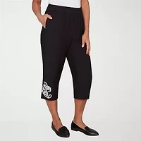 Alfred Dunner Womens Straight Capri Pant
