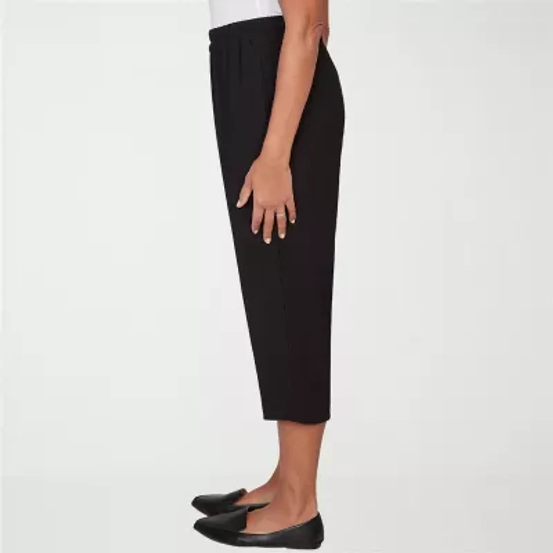 Alfred Dunner Womens Straight Capri Pant