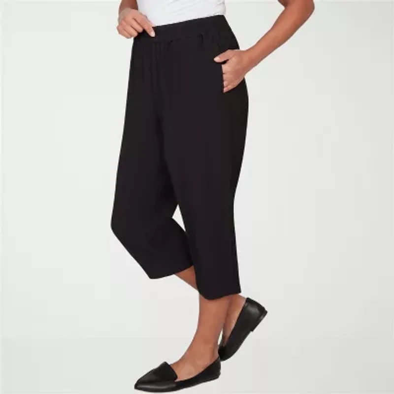 Alfred Dunner Womens Straight Capri Pant