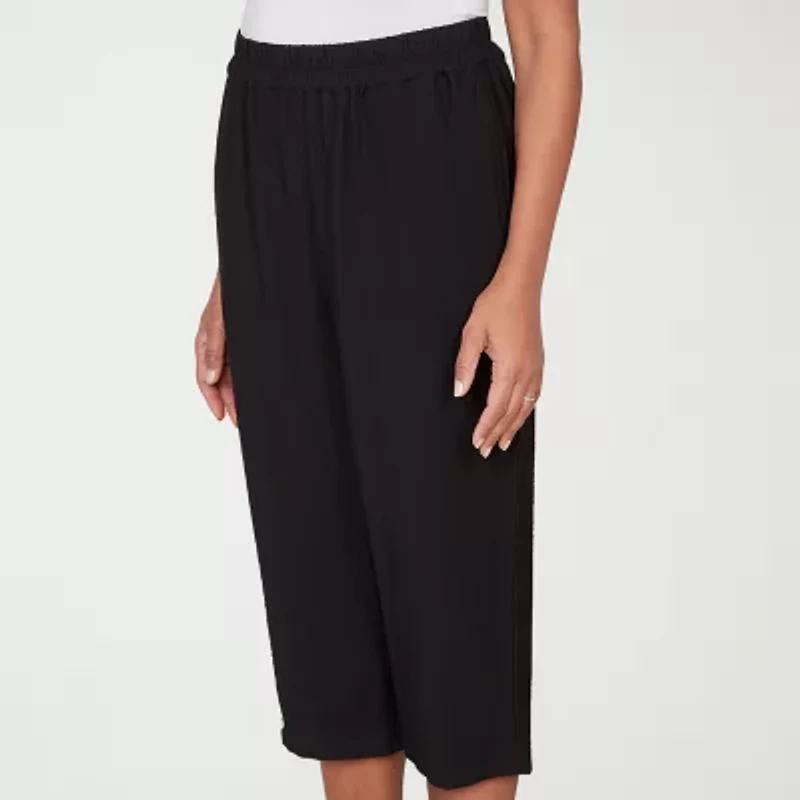 Alfred Dunner Womens Straight Capri Pant