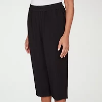 Alfred Dunner Womens Straight Capri Pant