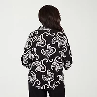 Alfred Dunner Womens 3/4 Sleeve Embroidered Blouse