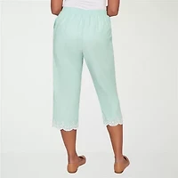 Alfred Dunner Womens Misses Short Straight Capri Pant