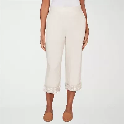 Alfred Dunner Womens Straight Capri Pant