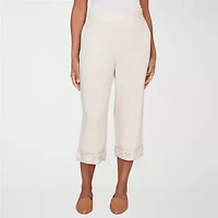 Alfred Dunner Womens Straight Capri Pant