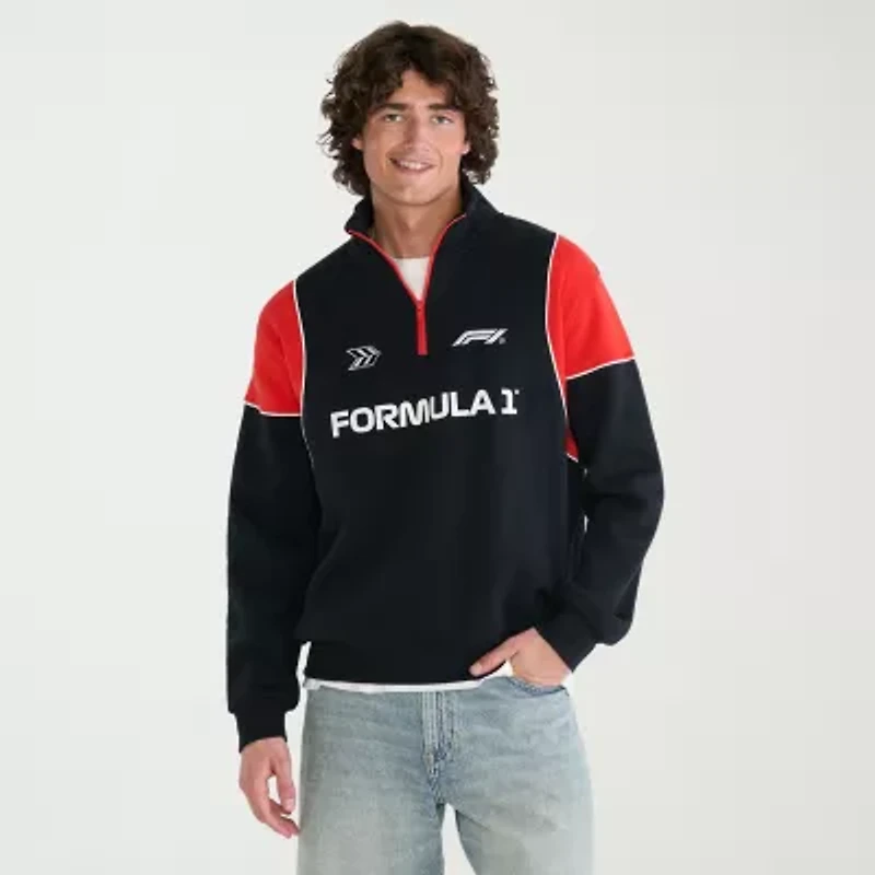 AEROPOSTALE Formula 1® Mens Mock Neck Long Sleeve Quarter-Zip Pullover