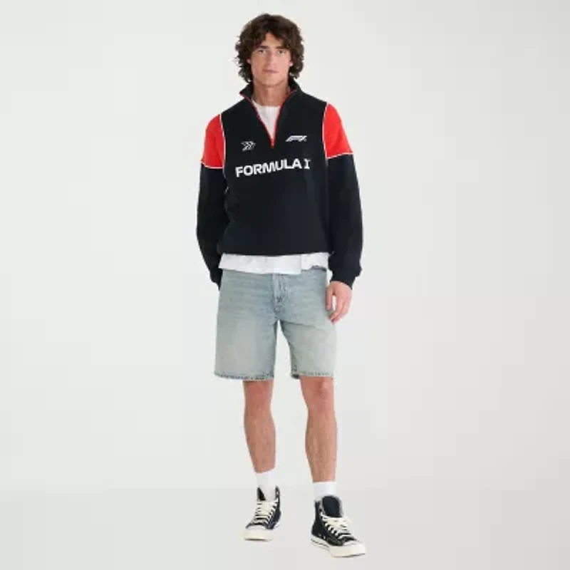 AEROPOSTALE Formula 1® Mens Mock Neck Long Sleeve Quarter-Zip Pullover