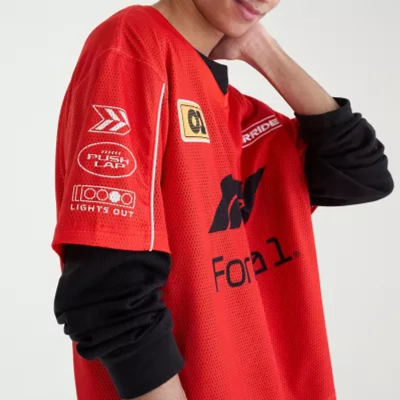 AEROPOSTALE Formula 1® Mens V Neck Short Sleeve Jersey