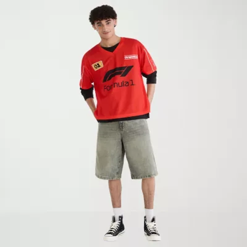 AEROPOSTALE Formula 1® Mens V Neck Short Sleeve Jersey