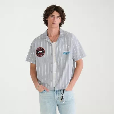 AEROPOSTALE Formula 1® Mens Short Sleeve Regular Fit Button-Down Shirt