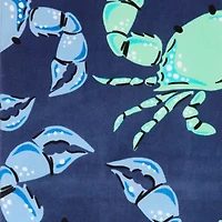 Outdoor Oasis Crab Print Beach Towel