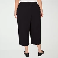 Alfred Dunner Crowd Pleaser Womens Plus Straight Capri Pant
