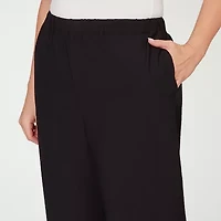Alfred Dunner Crowd Pleaser Womens Plus Straight Capri Pant