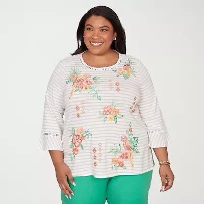 Alfred Dunner Womens T-Shirt