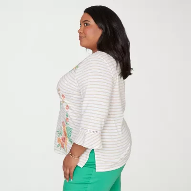 Alfred Dunner Womens T-Shirt