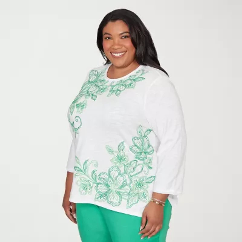 Alfred Dunner Womens T-Shirt