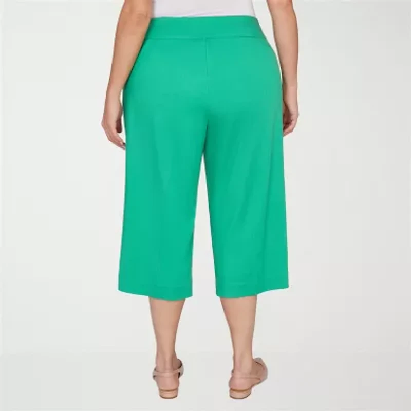 Alfred Dunner Resort Living Womens Straight Capri Pant