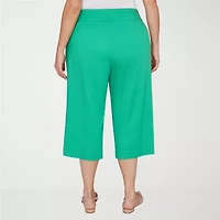 Alfred Dunner Resort Living Womens Straight Capri Pant