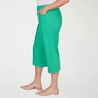 Alfred Dunner Resort Living Womens Straight Capri Pant